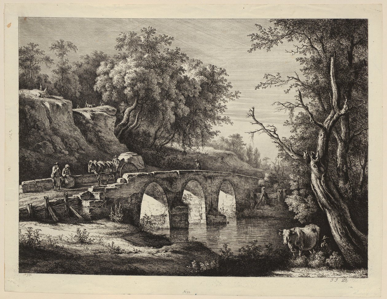 Vista de la Rue Neuve en Nancy de Jacques Callot