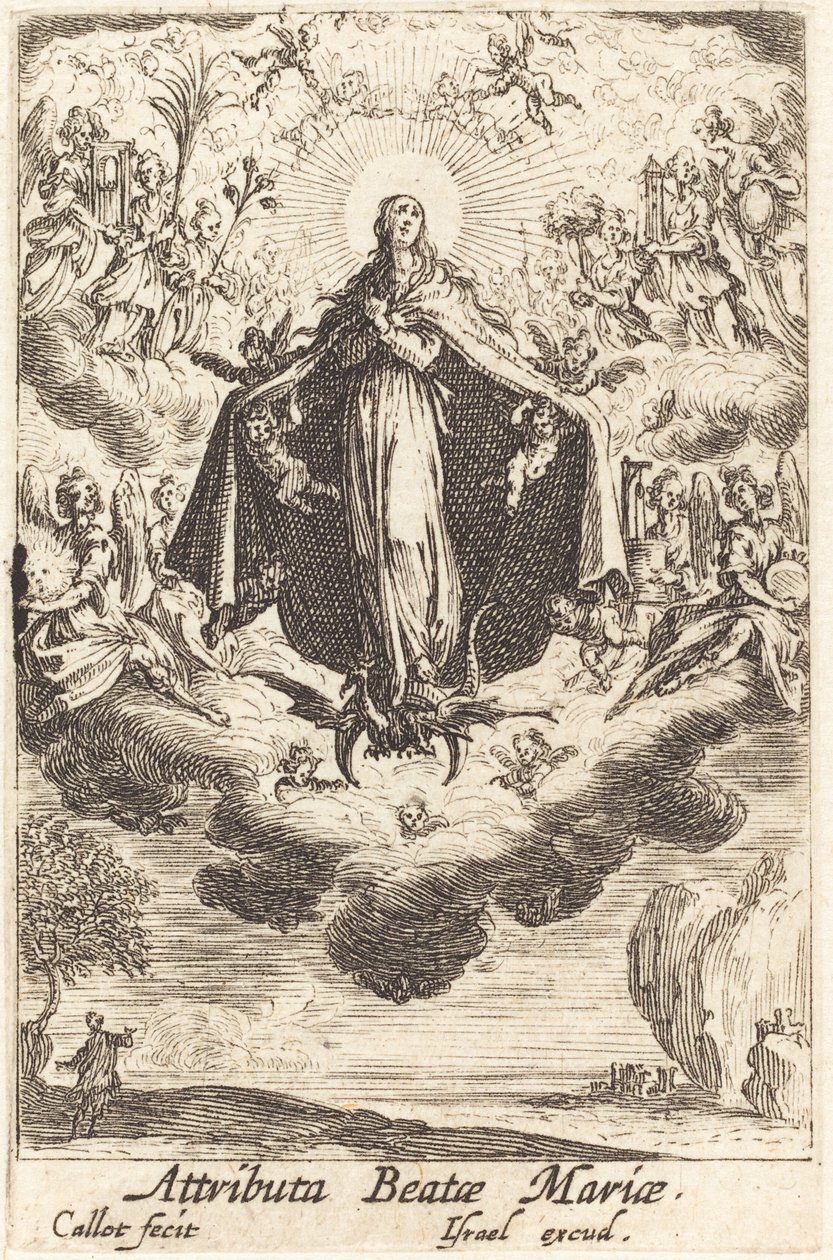 Atributos de la Virgen de Jacques Callot