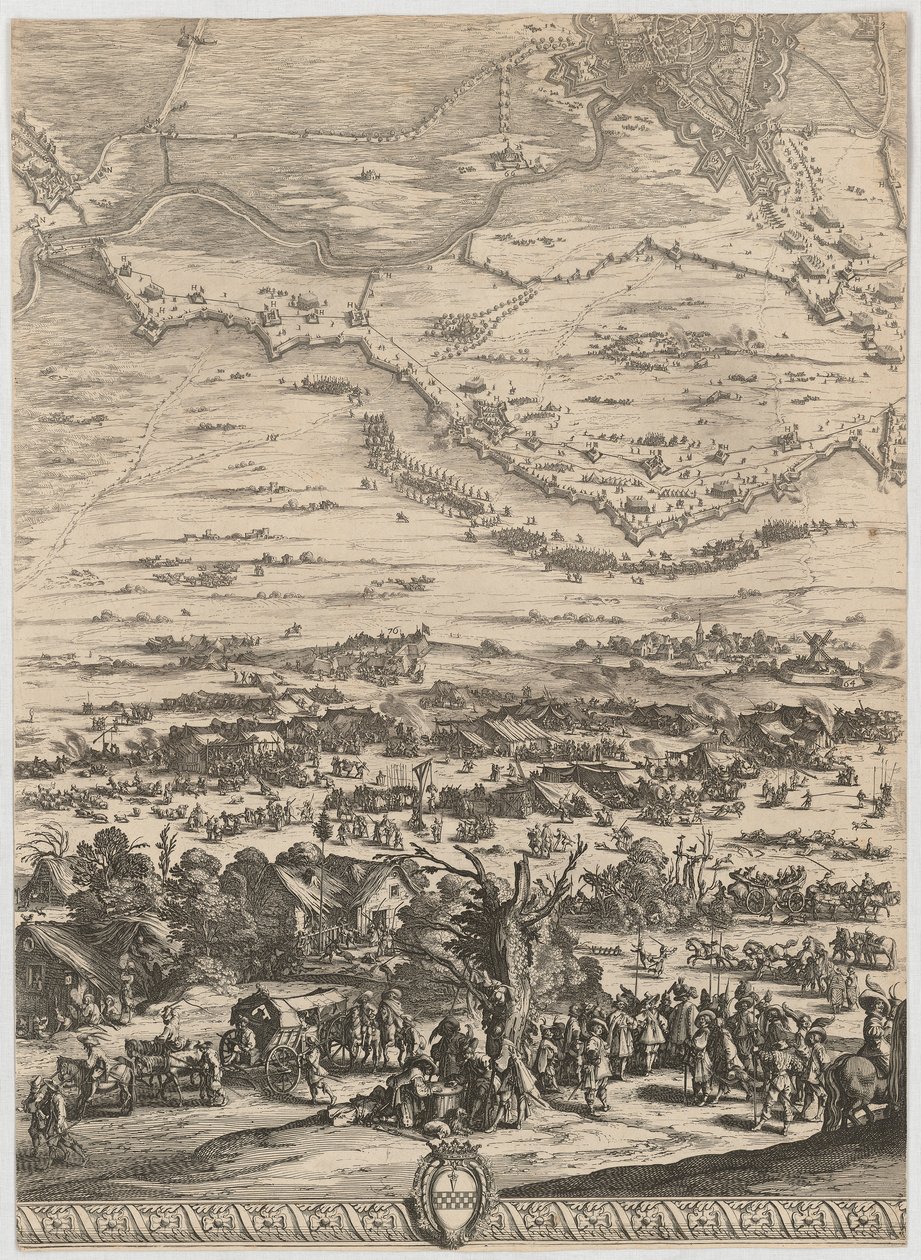Fragmento de «La batalla de Breda» de Jacques Callot