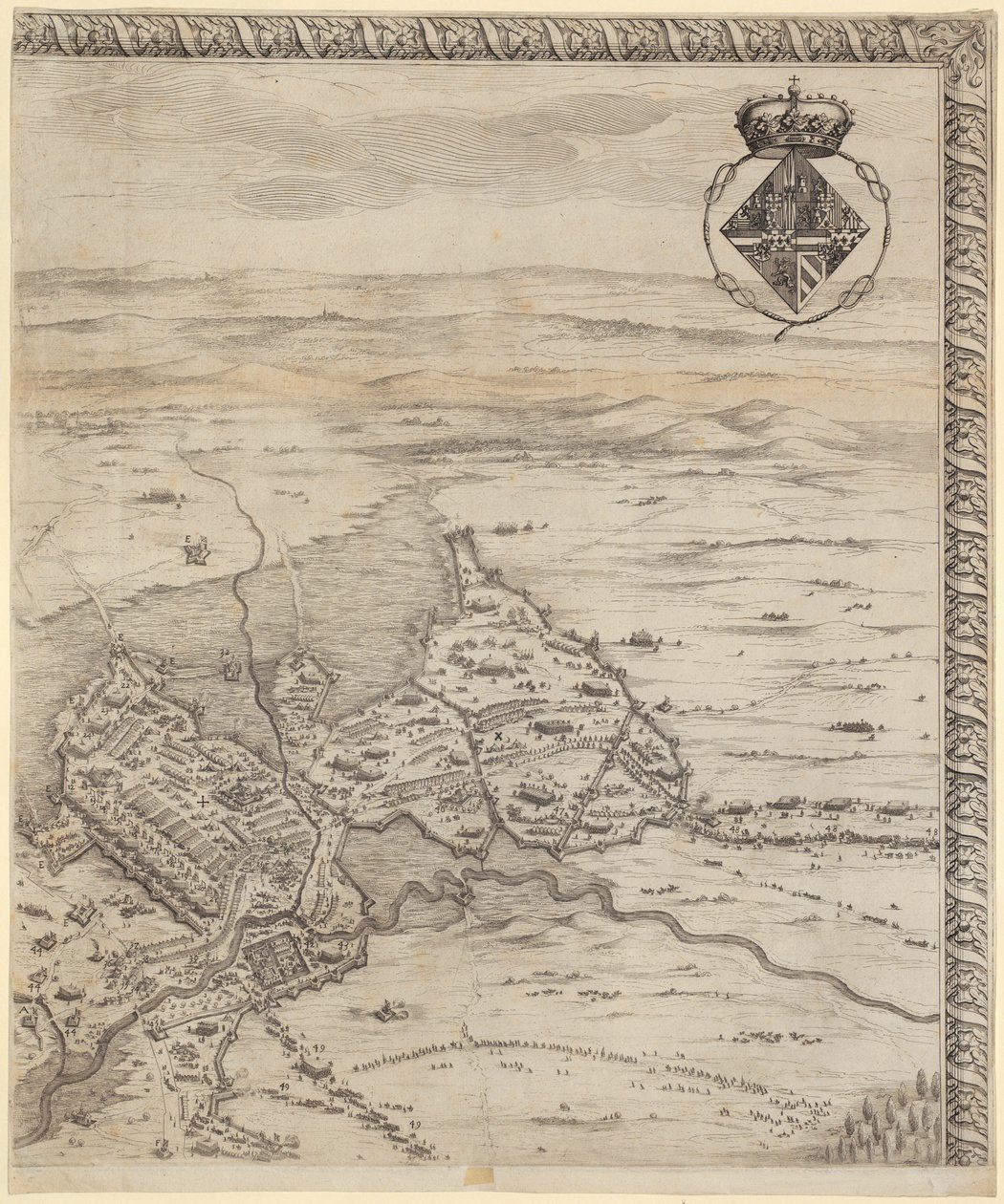 Fragmento de «La batalla de Breda» de Jacques Callot