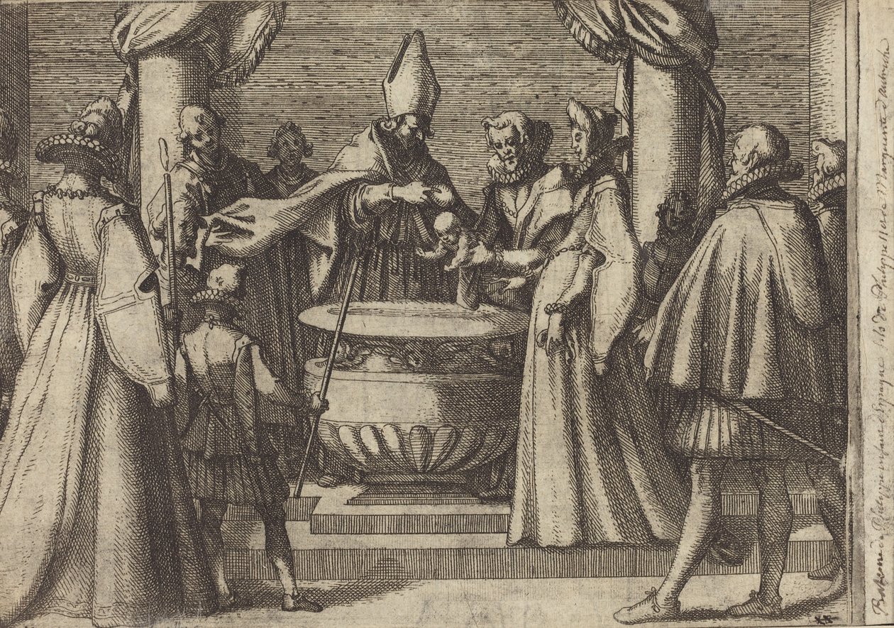 Bautismo del príncipe de España [verso] de Jacques Callot