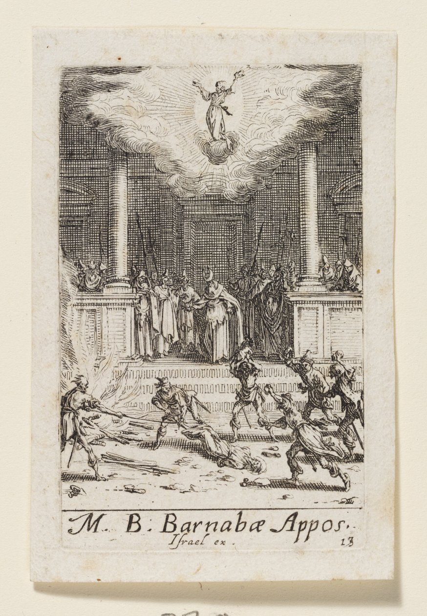 Bernabé el Apóstol (Barnabae Apost.) de Jacques Callot