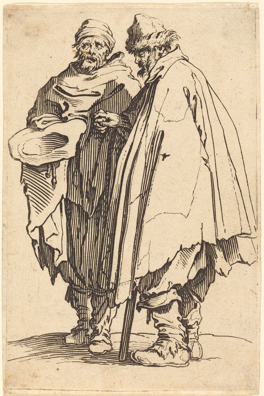 Mendigo Ciego y Compañero de Jacques Callot