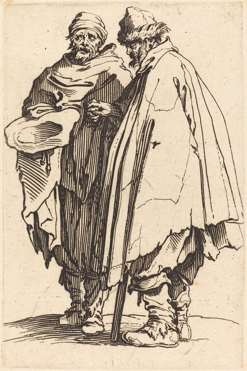 Mendigo Ciego y Compañero de Jacques Callot