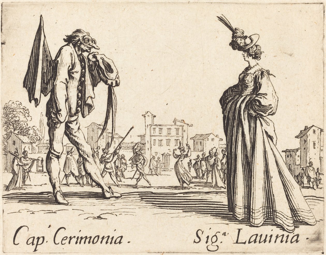 Cap. Cerimonia y Sra. Lavinia de Jacques Callot