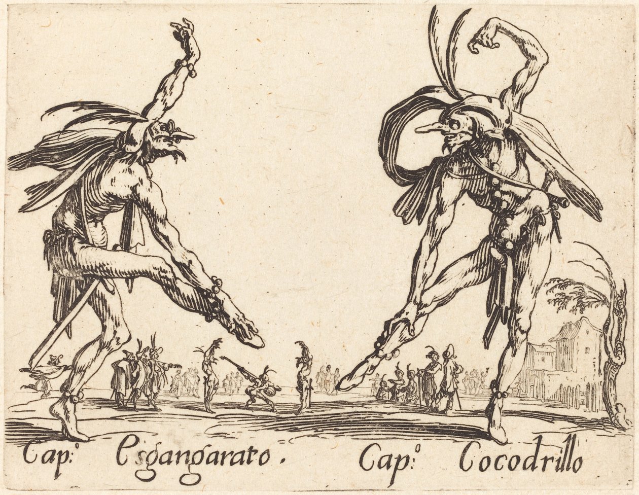 Cap. Esgangarato y Cap. Cocodrillo de Jacques Callot