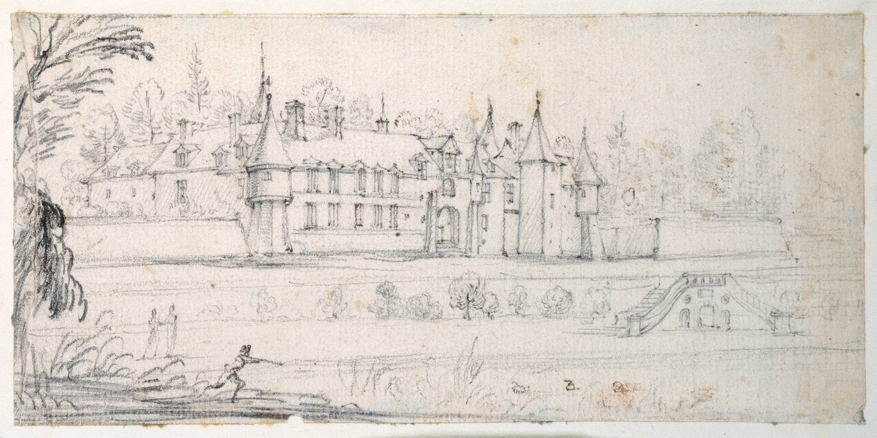 Castillo de Chantelou, en el valle del Orge, entre Linas y Chestres de Jacques Callot