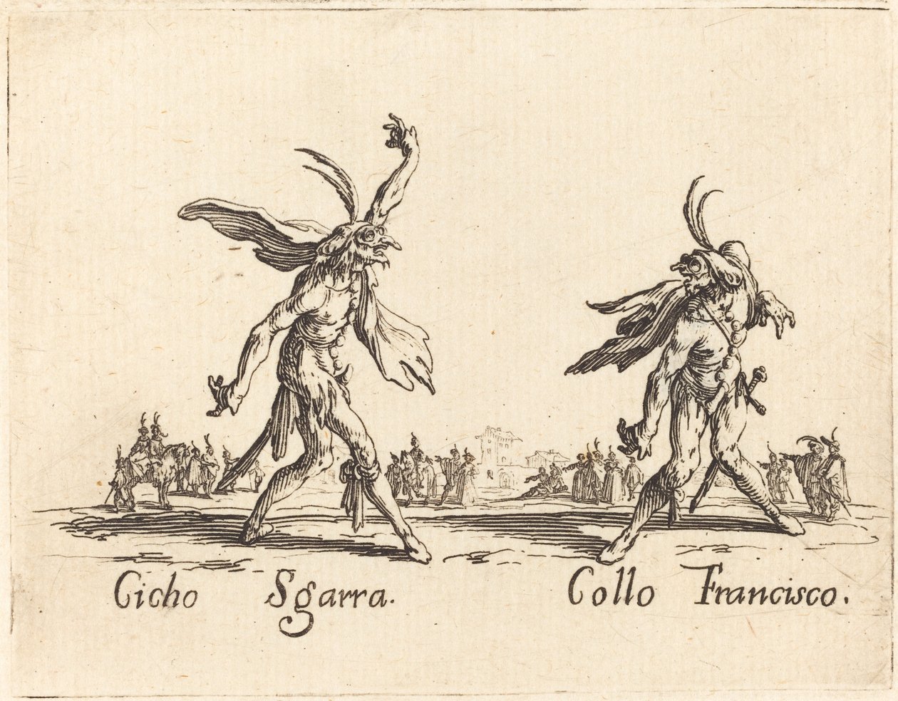 Cicho Sgarra y Collo Francisco de Jacques Callot
