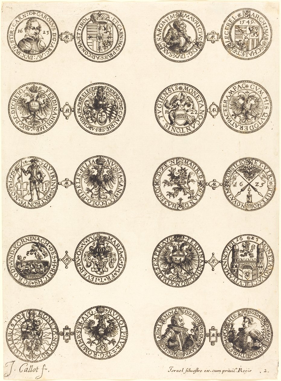 Monedas [placa 2] de Jacques Callot