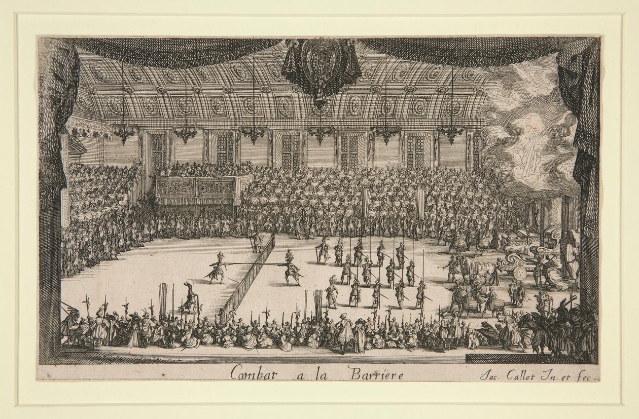 Combate a la barrera de Jacques Callot