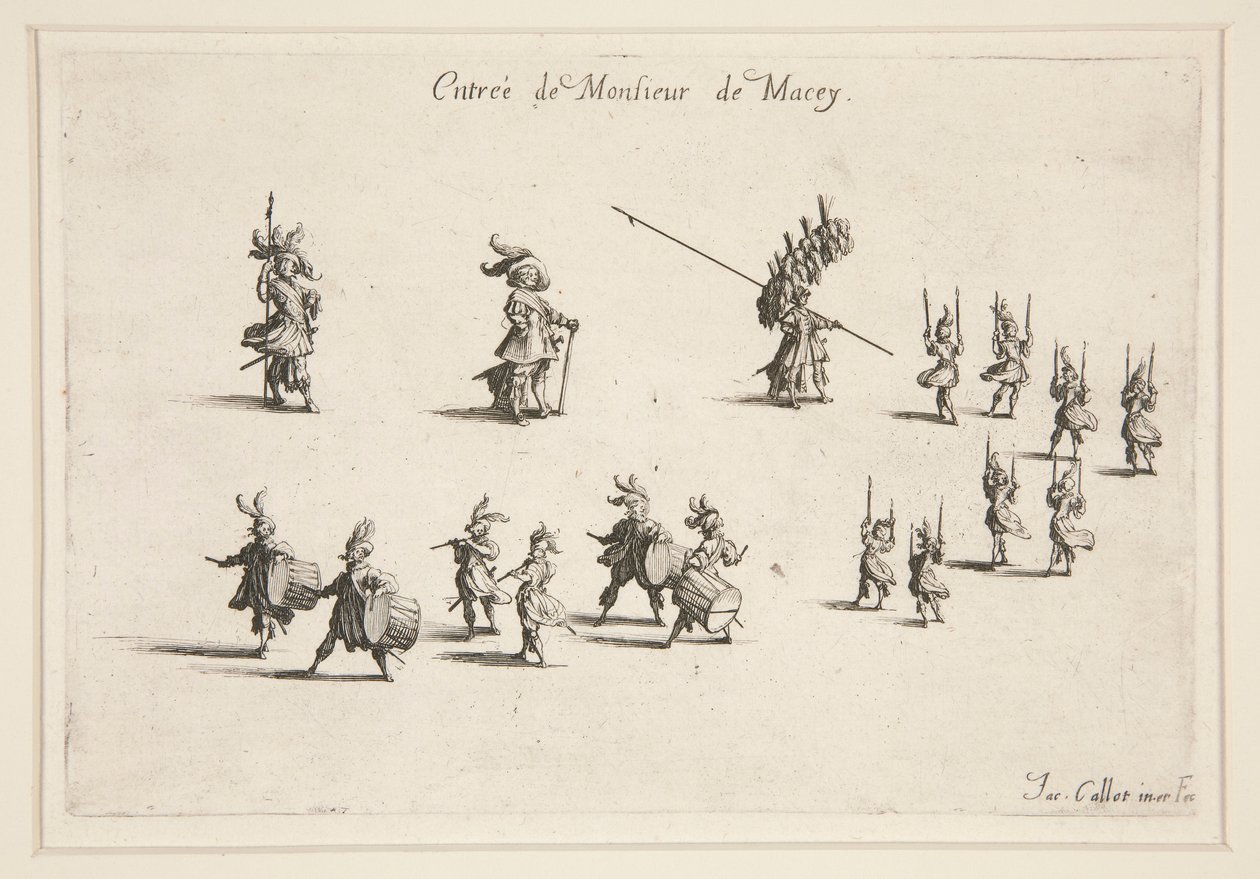 Combate ? la Barri?re, Entre de M. de Macey de Jacques Callot