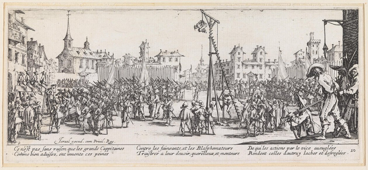 La tortura en la horca de Jacques Callot