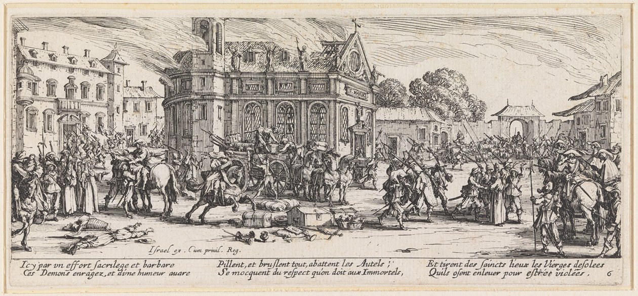 El robo de los tesoros de la iglesia de Jacques Callot