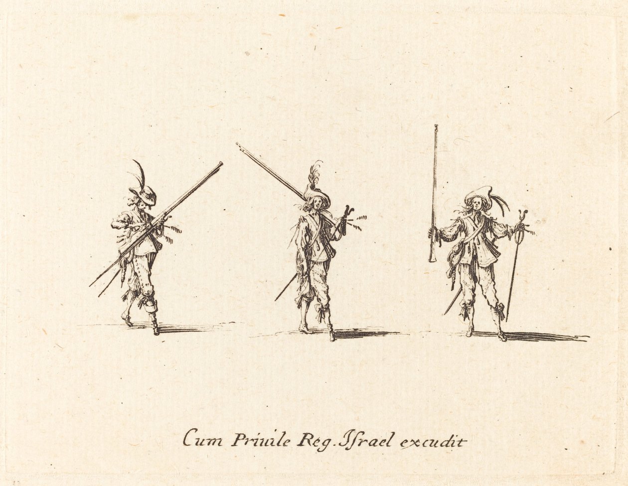 Ejercicio con el mosquete de Jacques Callot