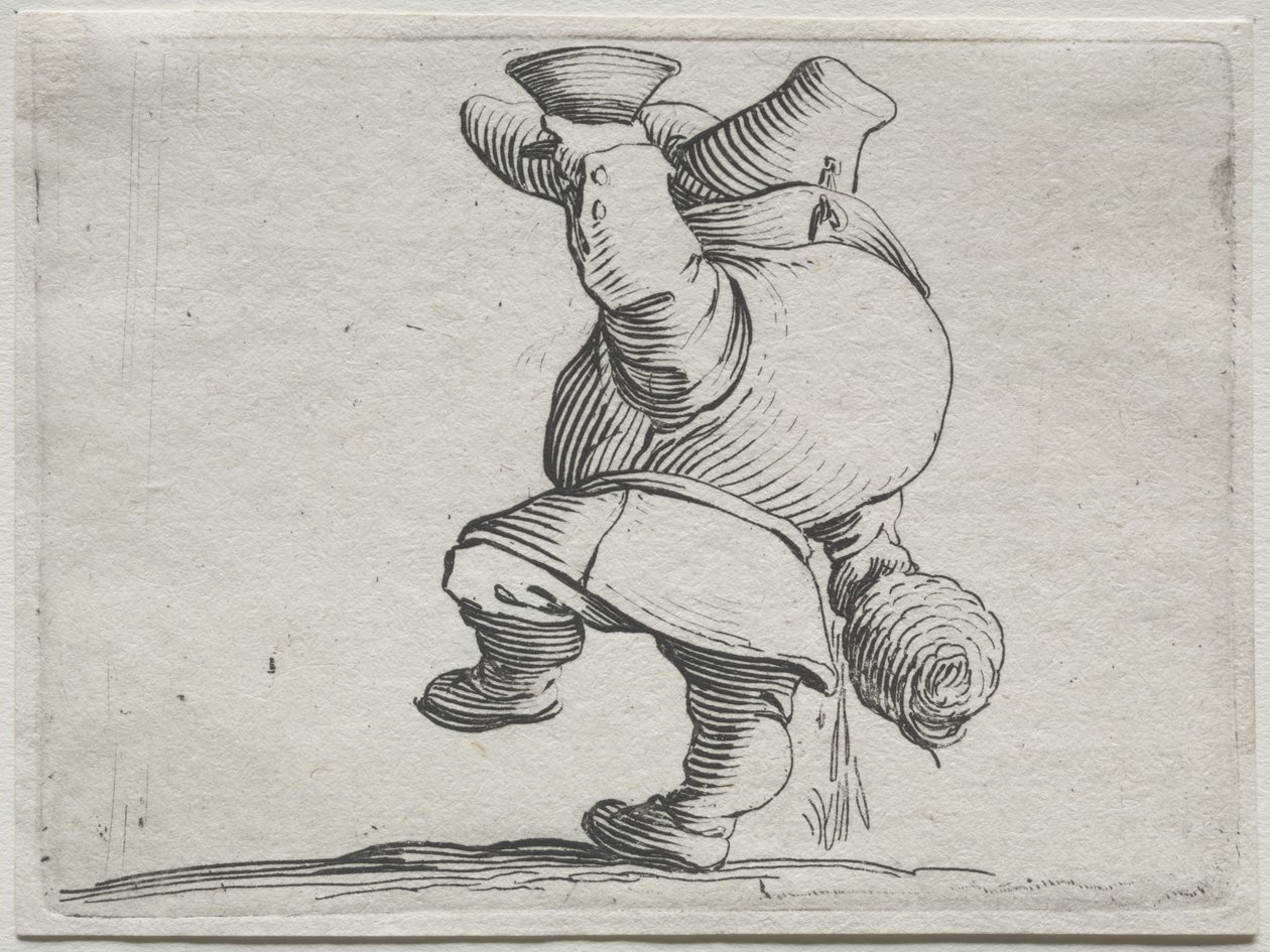 Varie figure gobbi di Iacopo Callot (Drinker Seen From Behind) de Jacques Callot