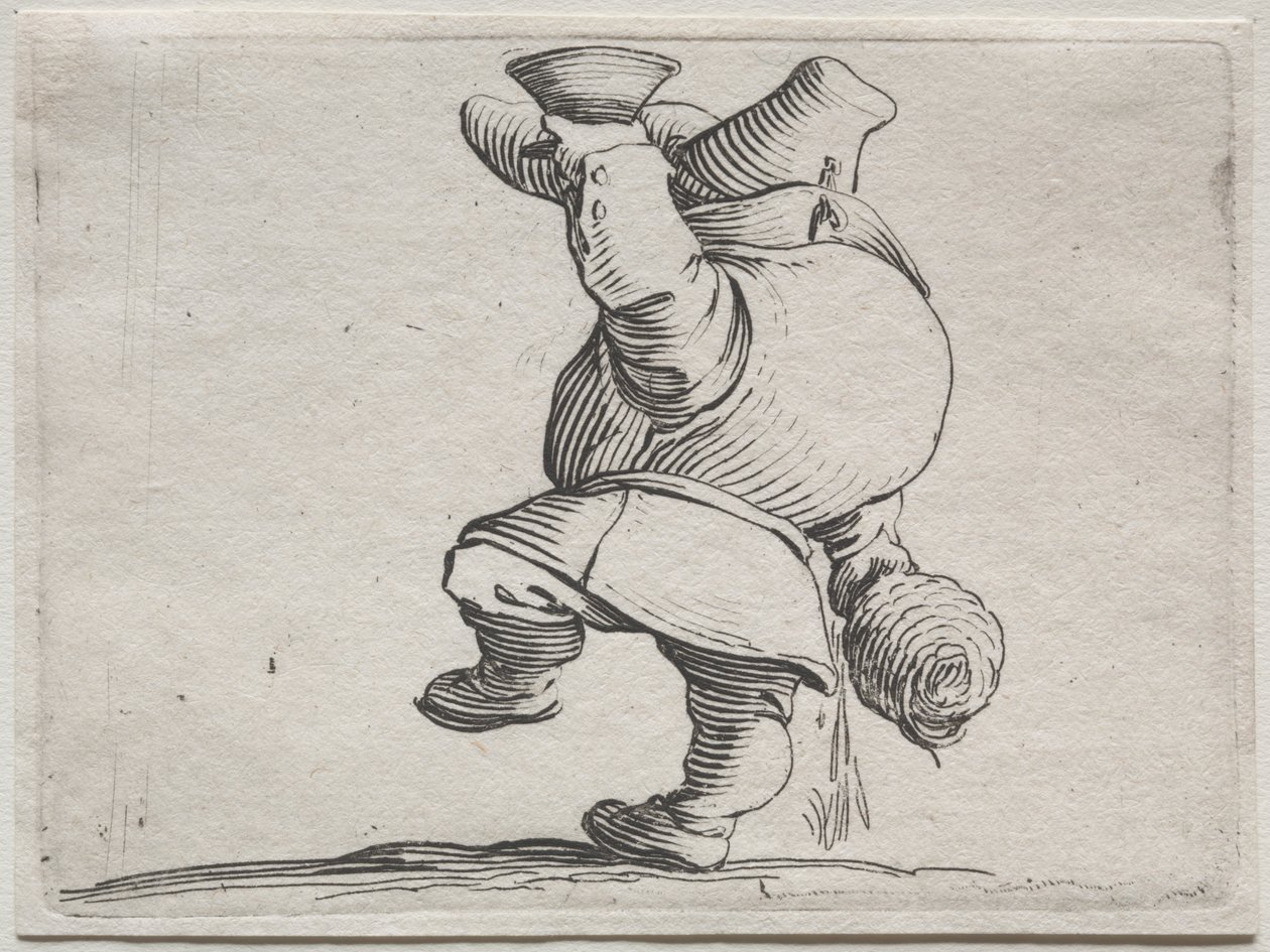 Bebedor visto desde atrás de Jacques Callot