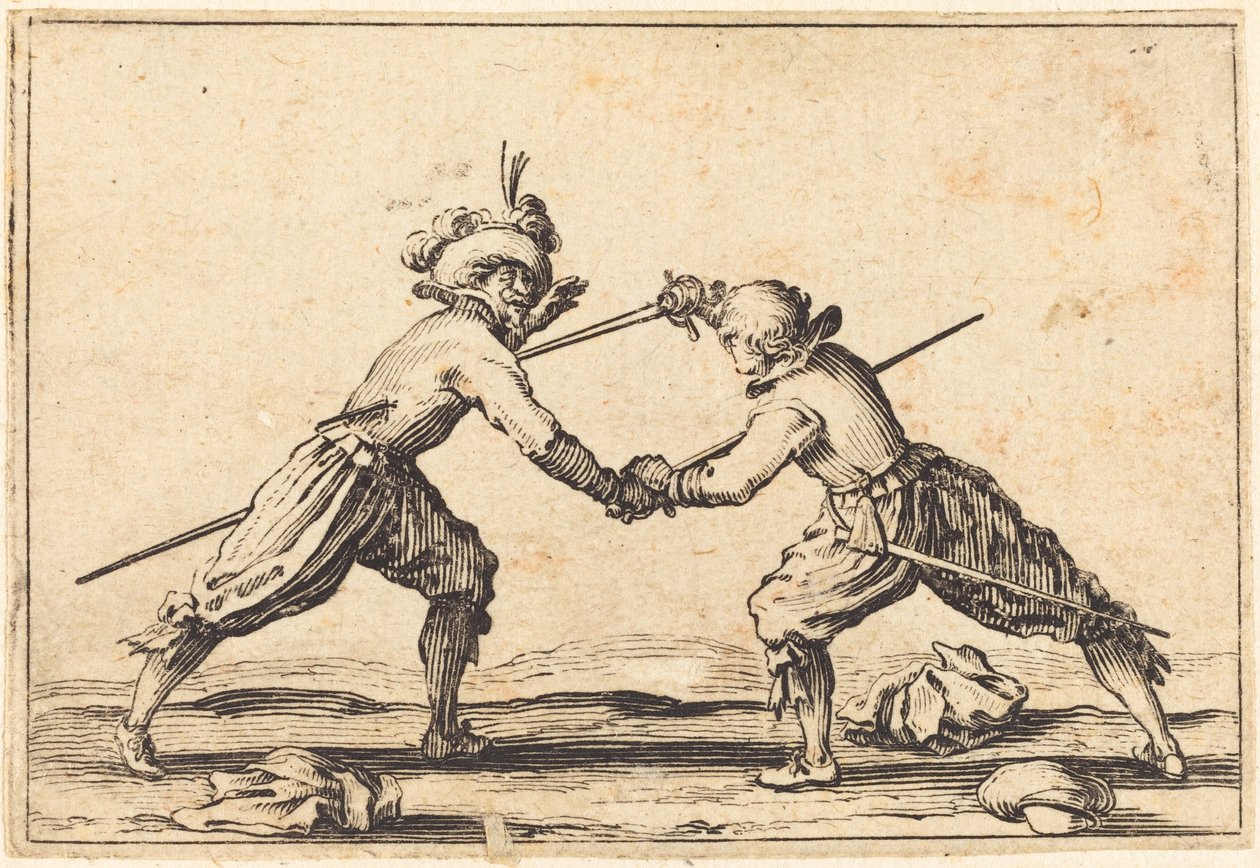 Duelo con espadas de Jacques Callot