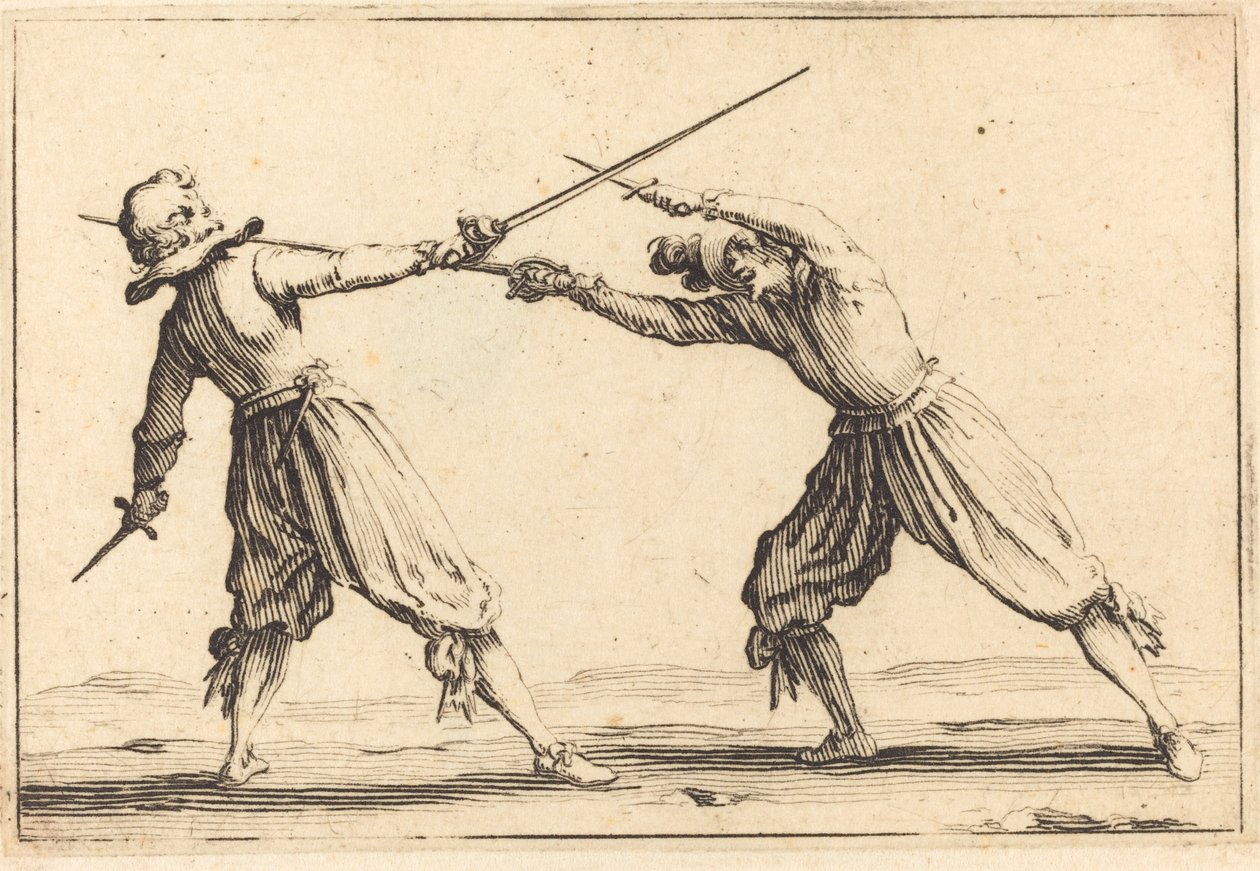 Duelo con espadas y dagas de Jacques Callot