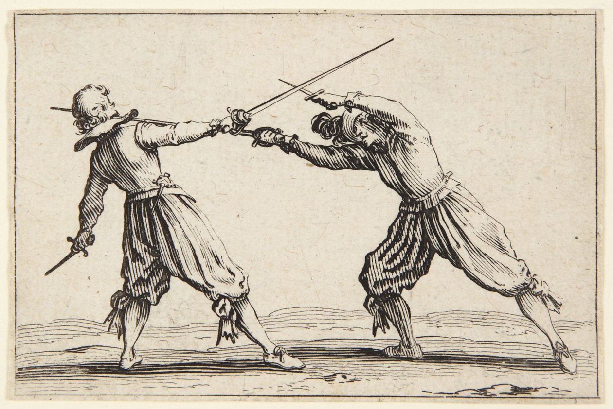 Duelo con espadas y dagas de Jacques Callot