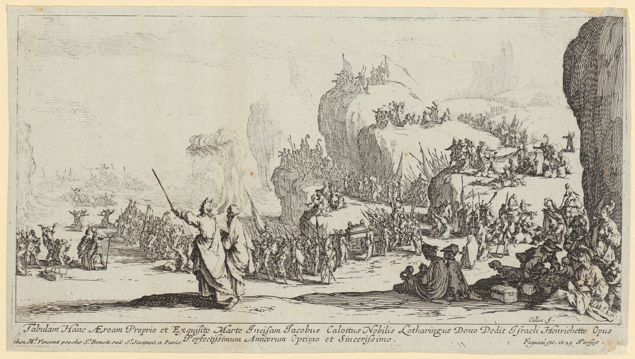 Travesía del Mar Rojo de Jacques Callot