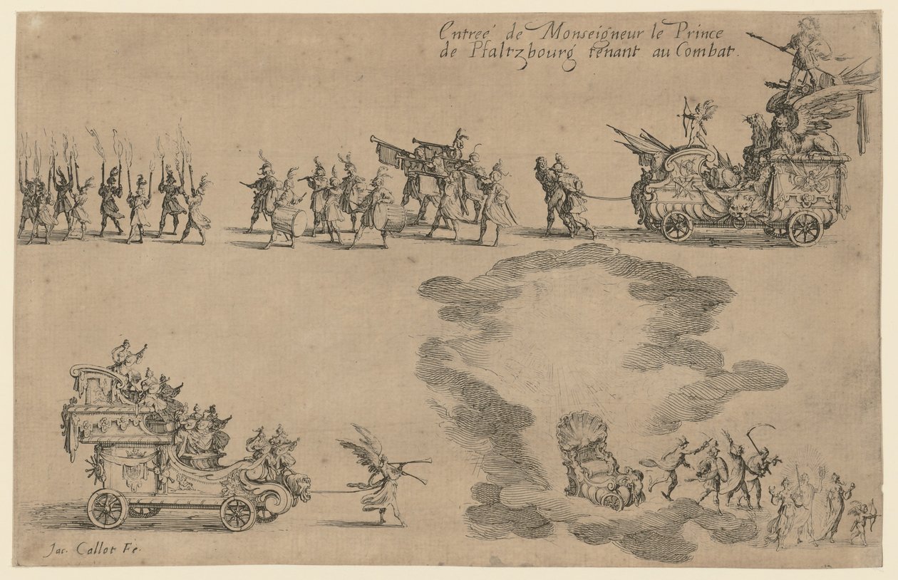 Llegada del príncipe de Pfalzburg de Jacques Callot