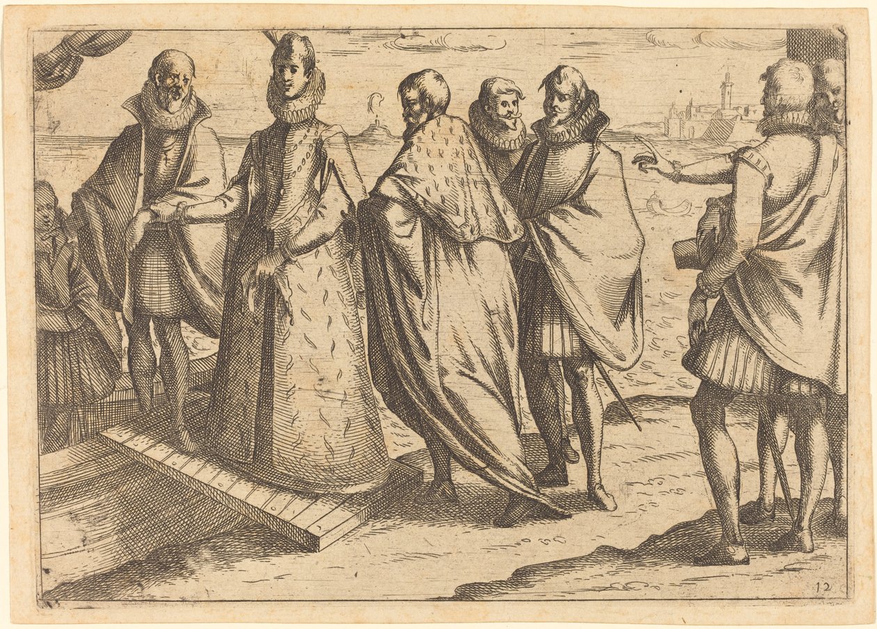 Embarque en Génova de Jacques Callot