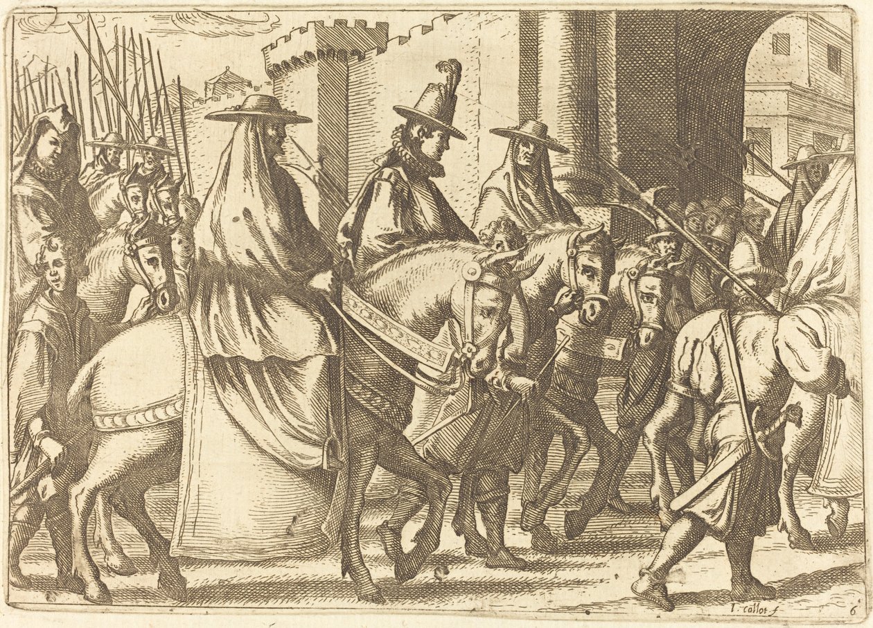 Entrada en la ciudad de Ferrara de Jacques Callot