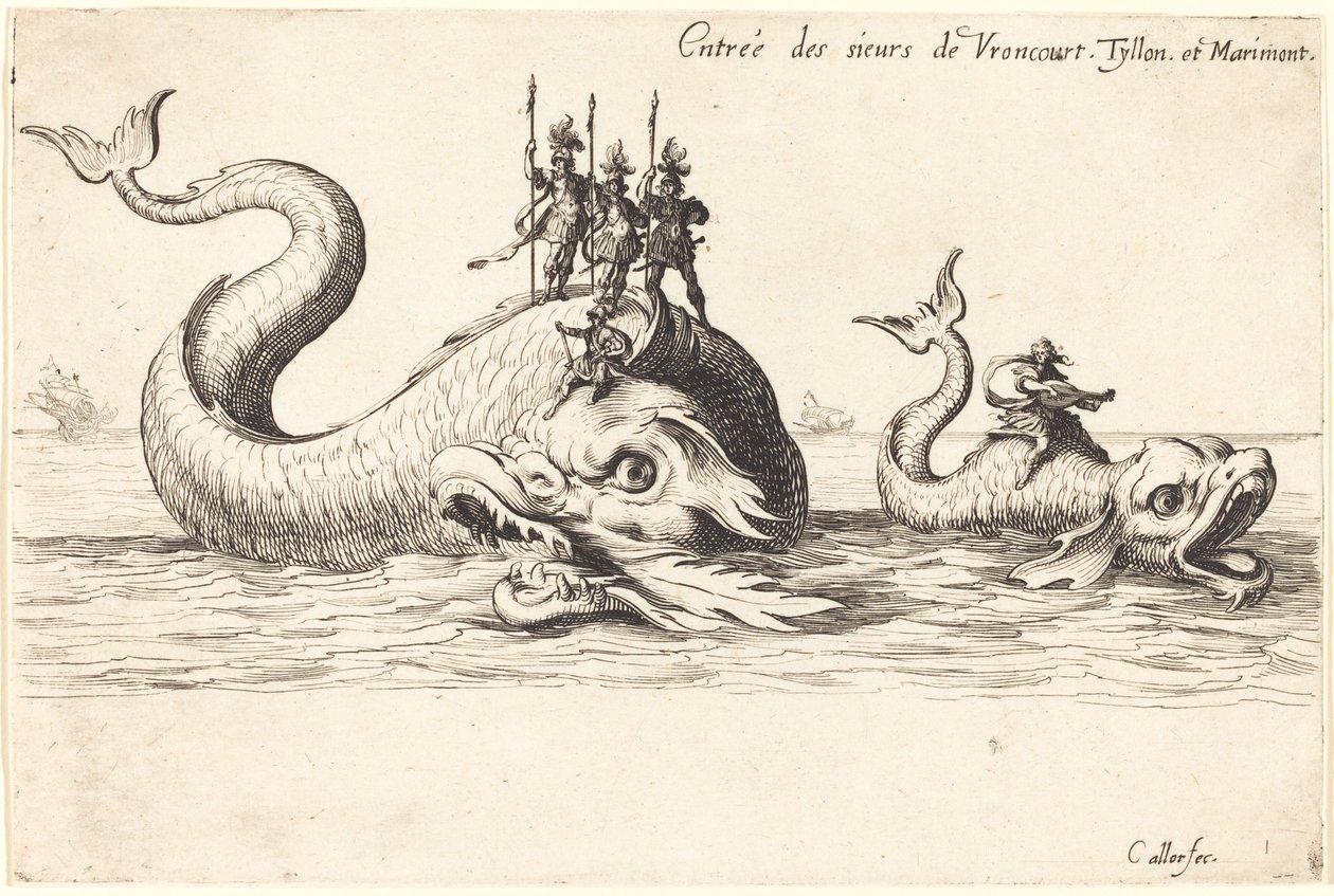 Entrada de Mm. de Vroncourt, Tyllon y Marimont de Jacques Callot
