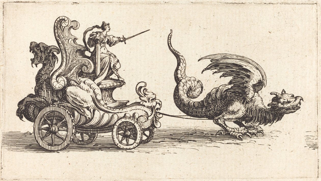 Entrada de Monseigneur Henry de Lorraine, Marqués de Moy, bajo el nombre de Pirandre de Jacques Callot