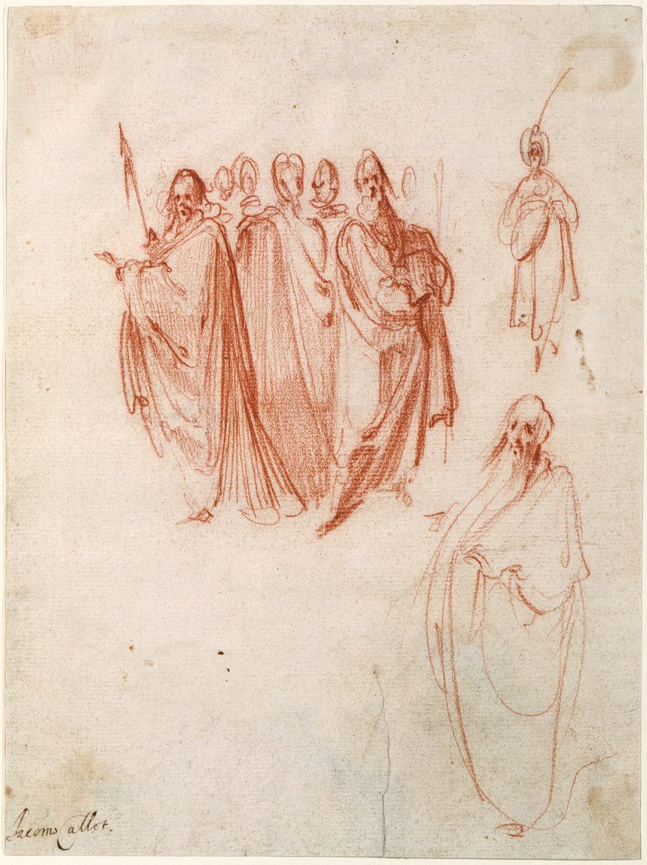 Estudios de figuras [anverso]; bocetos de figuras [reverso] de Jacques Callot