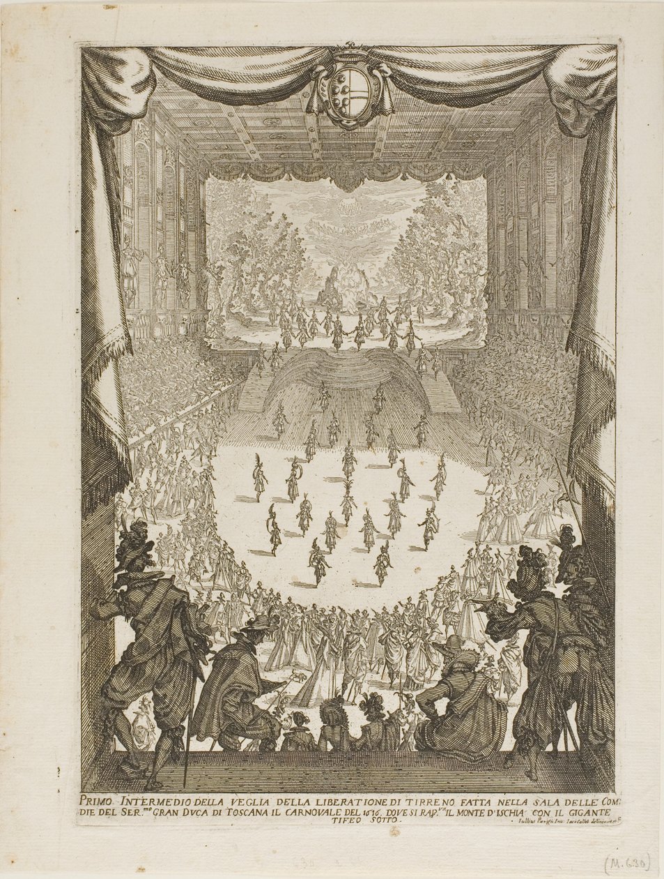 Primer Intermezzo de la Vigilia de la "Liberación de Tyrsenus y Arnea" de Jacques Callot