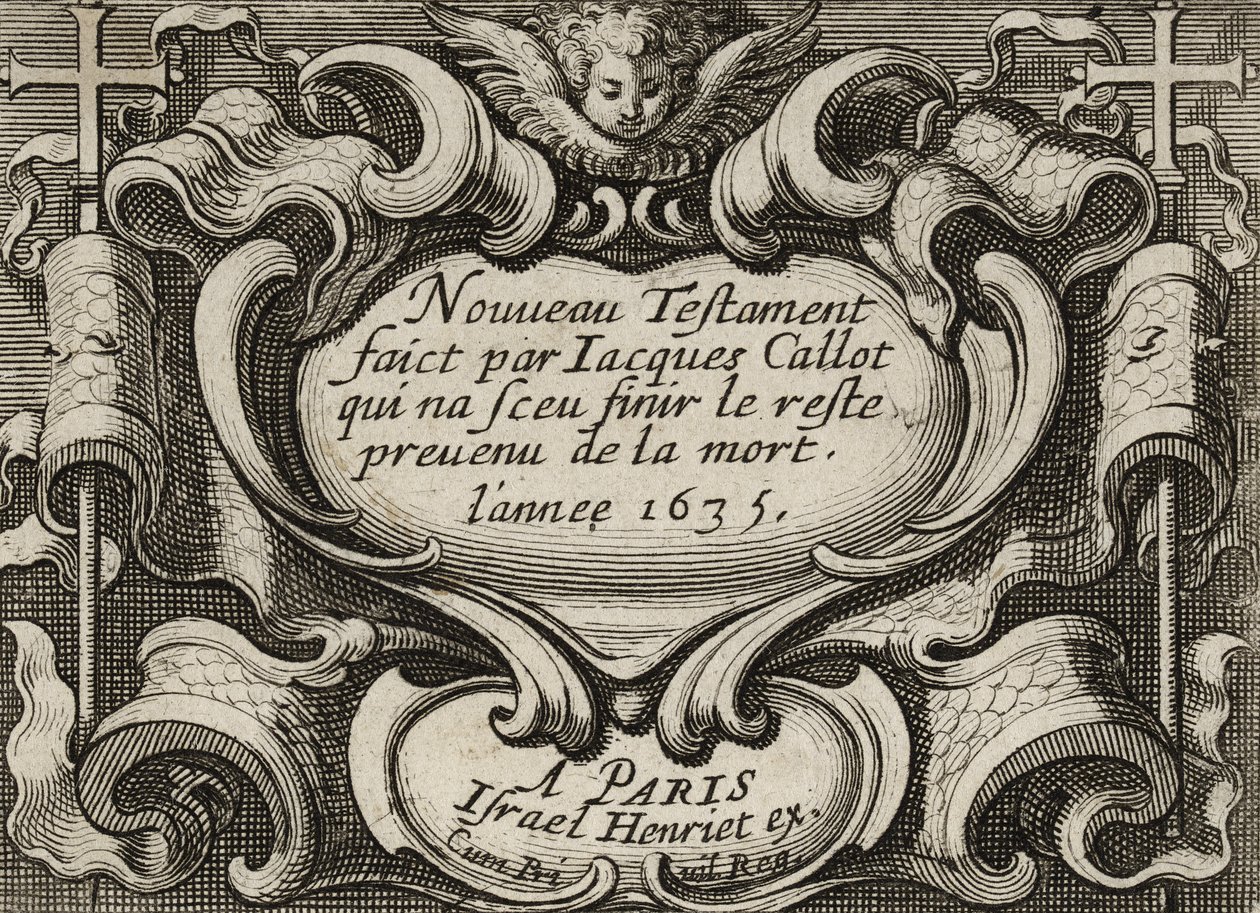 Frontispicio, c.1635 de Jacques Callot