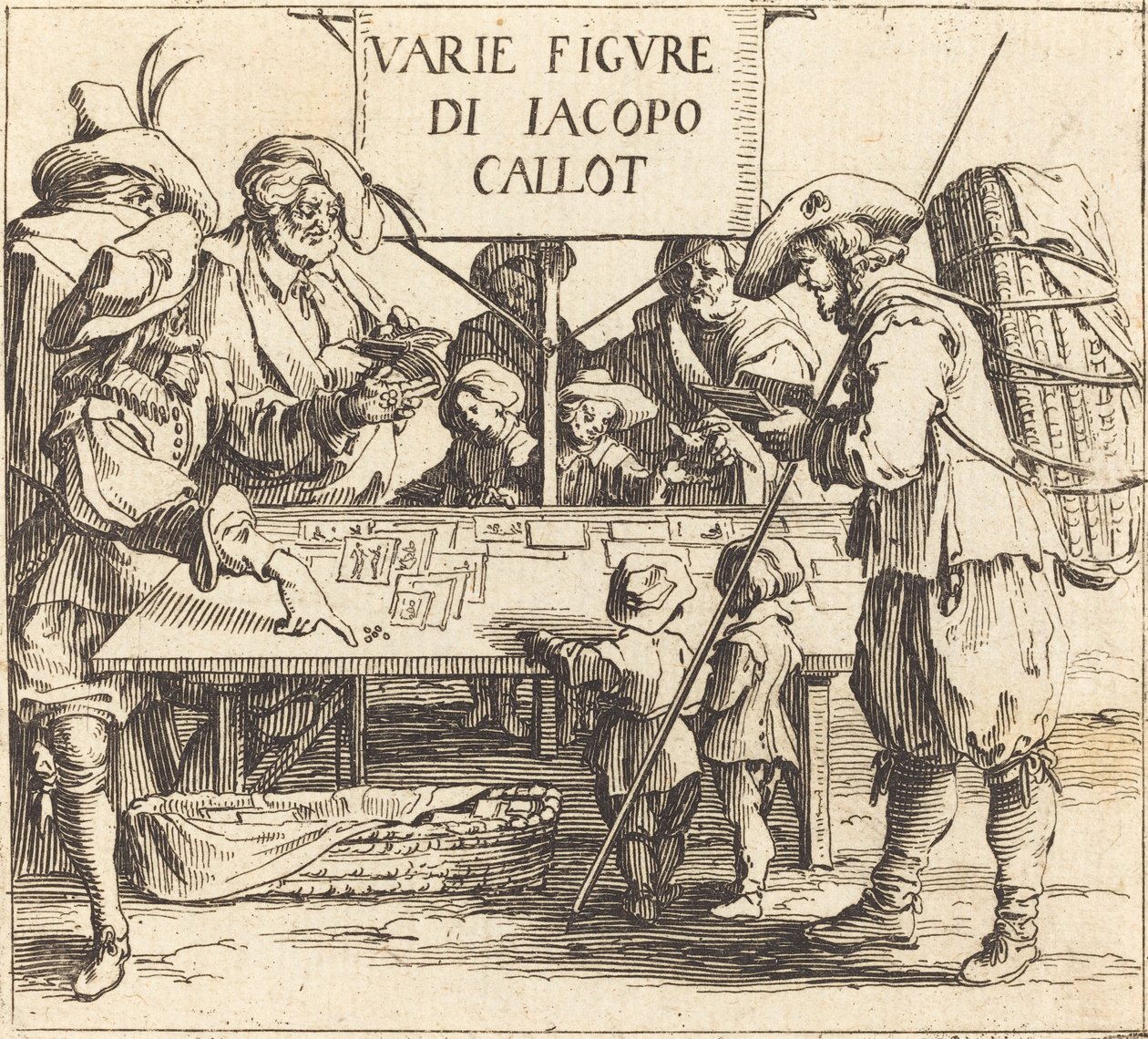 Frontispicio para Varie Figure, c. 1621 de Jacques Callot