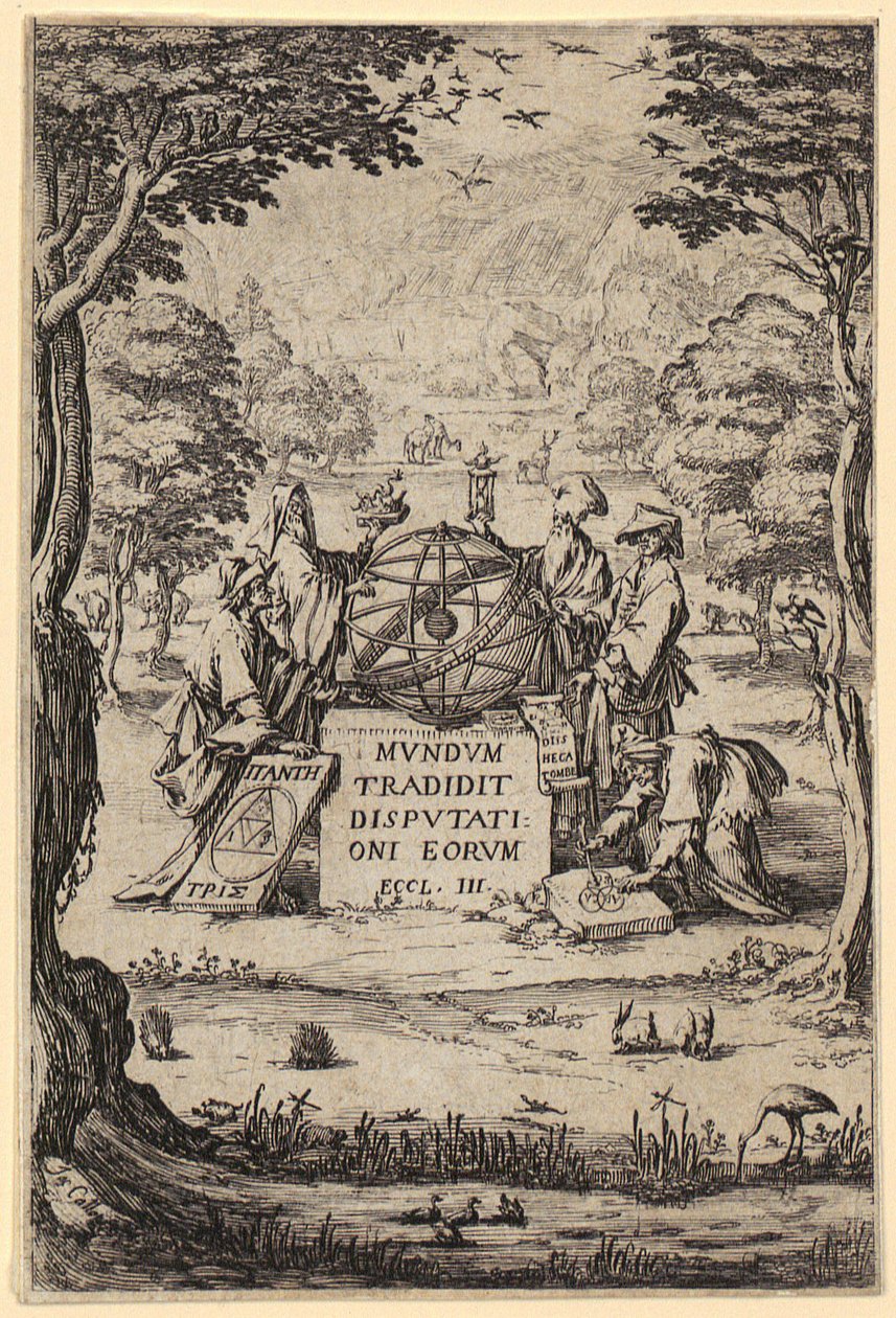 Frontispicio de «Sacra Cosmologia» de Jacques Callot