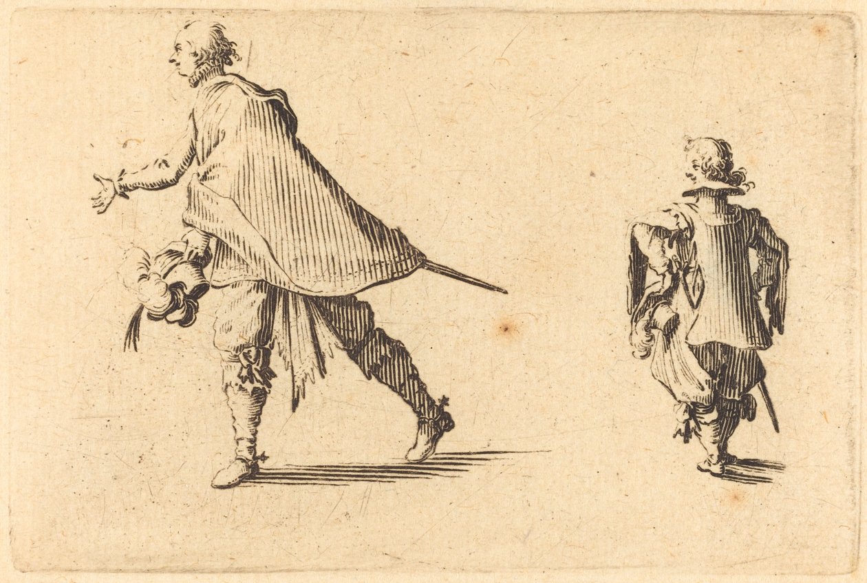 Caballero y su paje de Jacques Callot