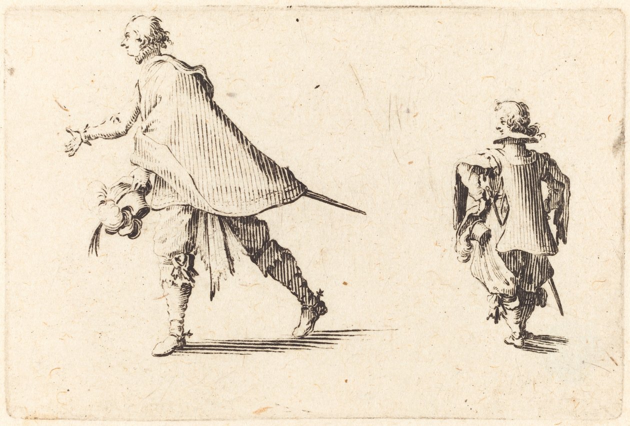Caballero y su paje de Jacques Callot