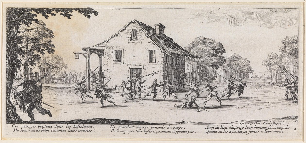 La lucha por una vivienda de Jacques Callot