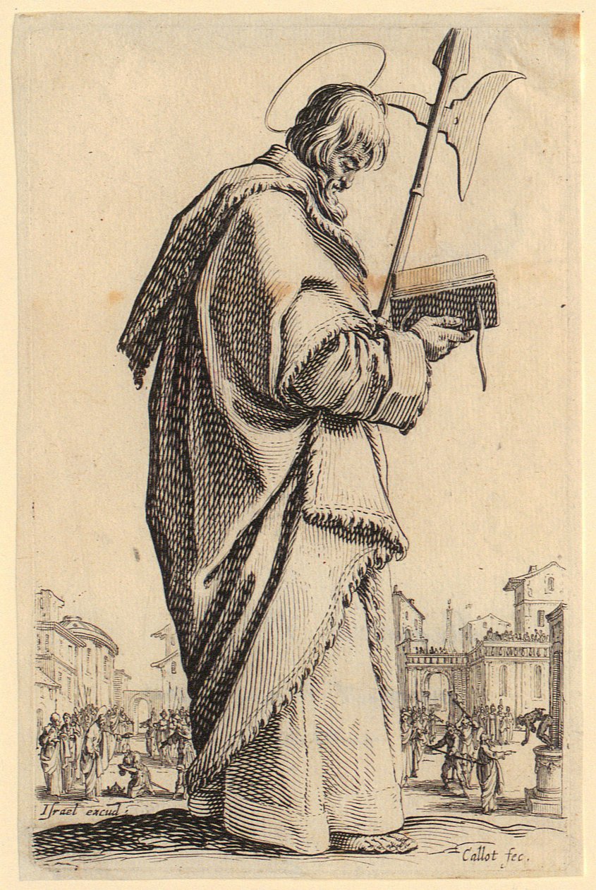 San Felipe, lámina 11 de la serie «Jesús, los doce apóstoles y María» de Jacques Callot