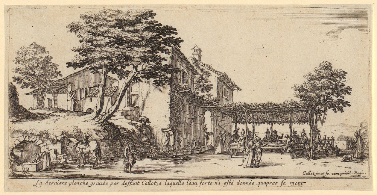 San Tadeo o San Judas, lámina 16 de la serie «Jesús, los doce apóstoles y María» de Jacques Callot