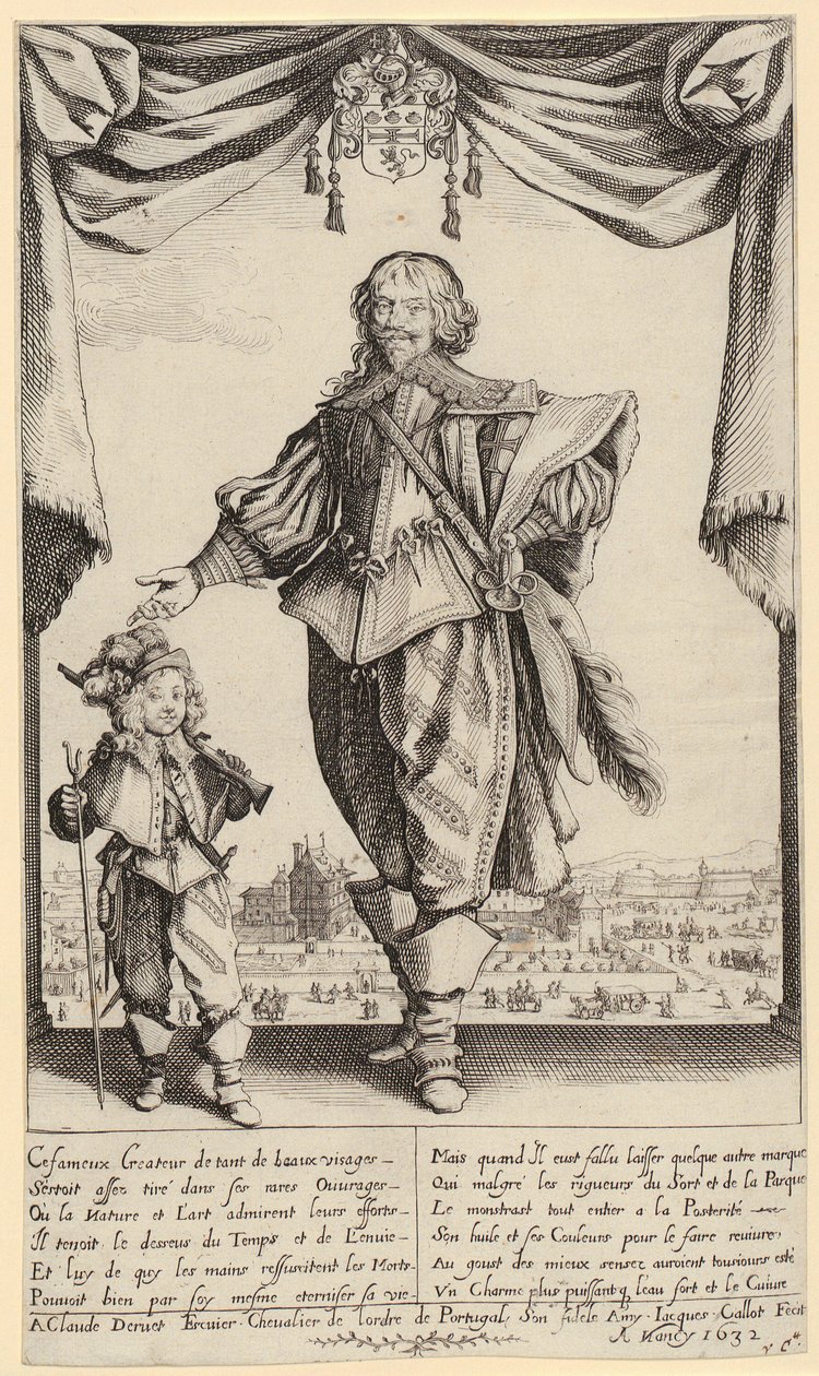 «La Visitación», página 8 de la serie «El secreto de la Pasión» de Jacques Callot