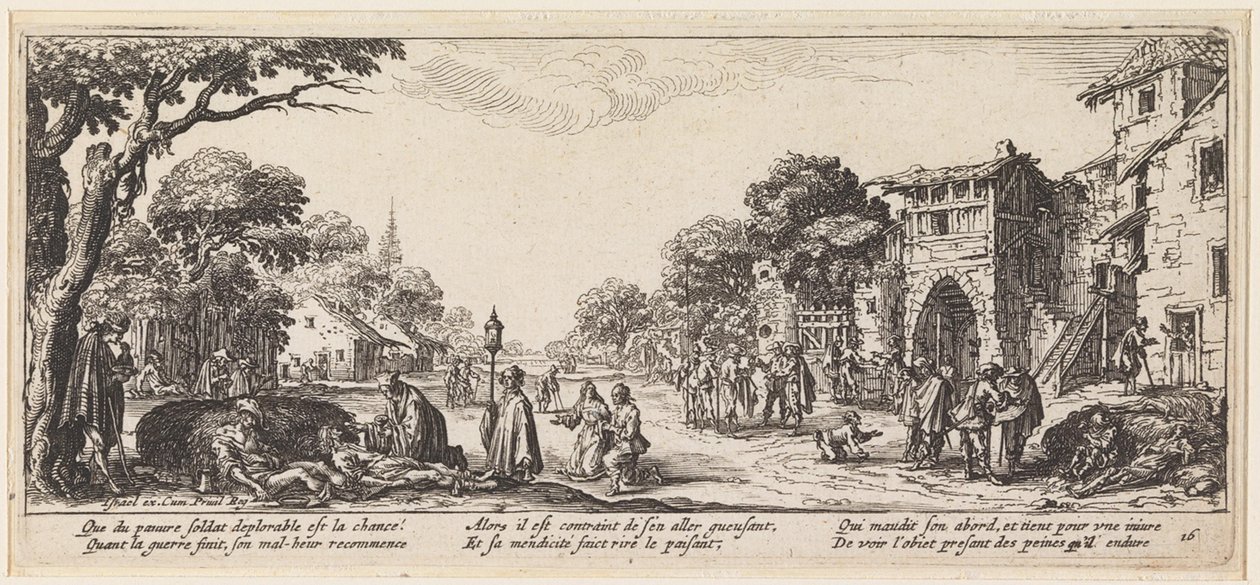 La absolución de un moribundo de Jacques Callot