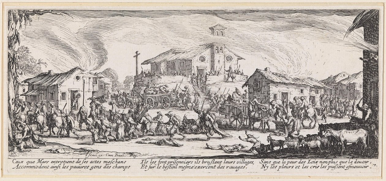 La huida con el botín de Jacques Callot
