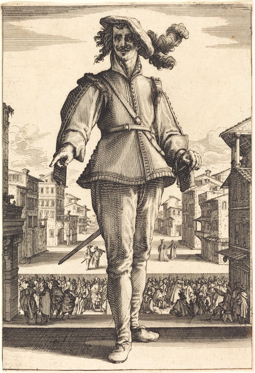 El Capitán, o El Enamorado de Jacques Callot