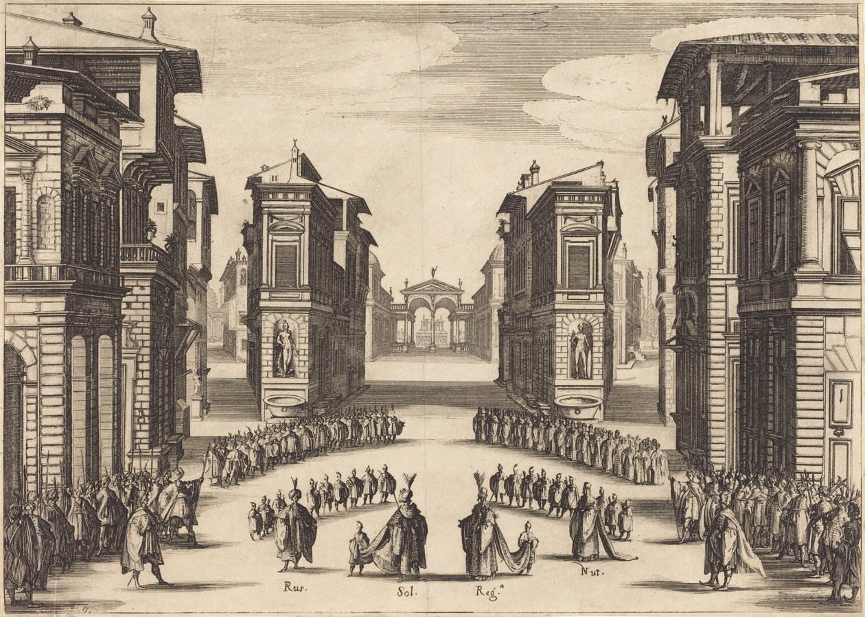 Il Solimano, acto II de Jacques Callot