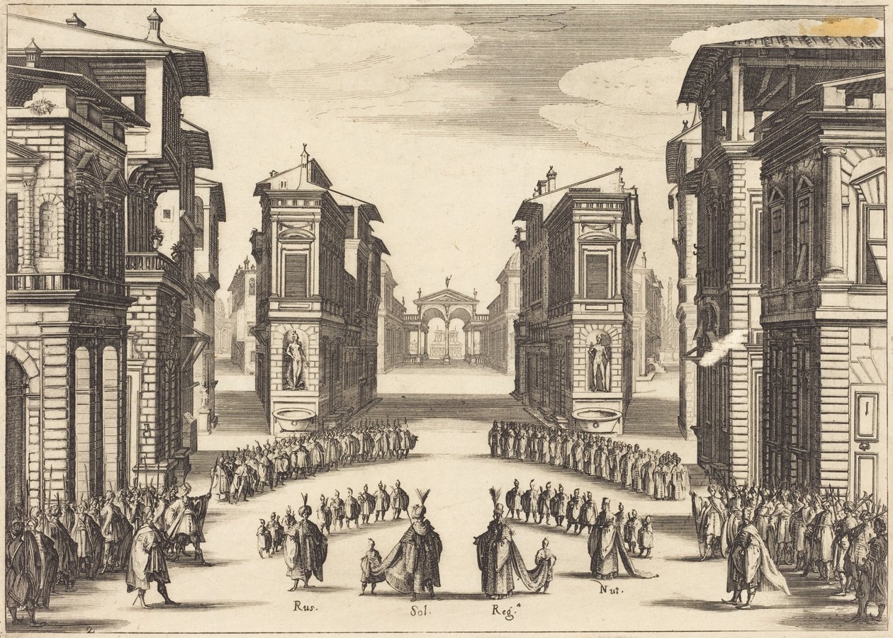 Il Solimano, acto II de Jacques Callot