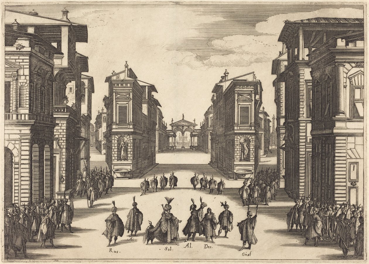 Il Solimano, acto IV de Jacques Callot