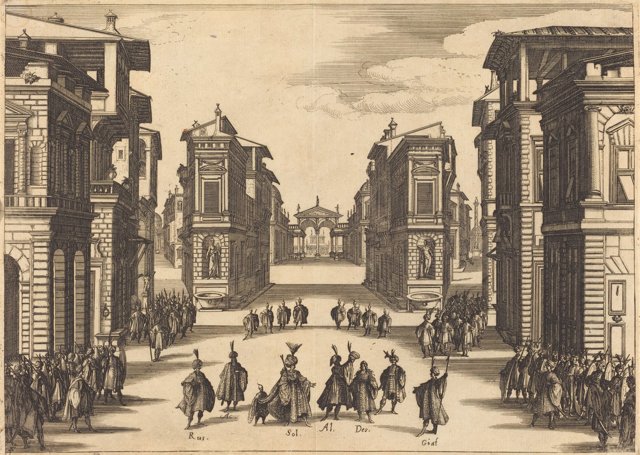 Il Solimano, acto IV de Jacques Callot