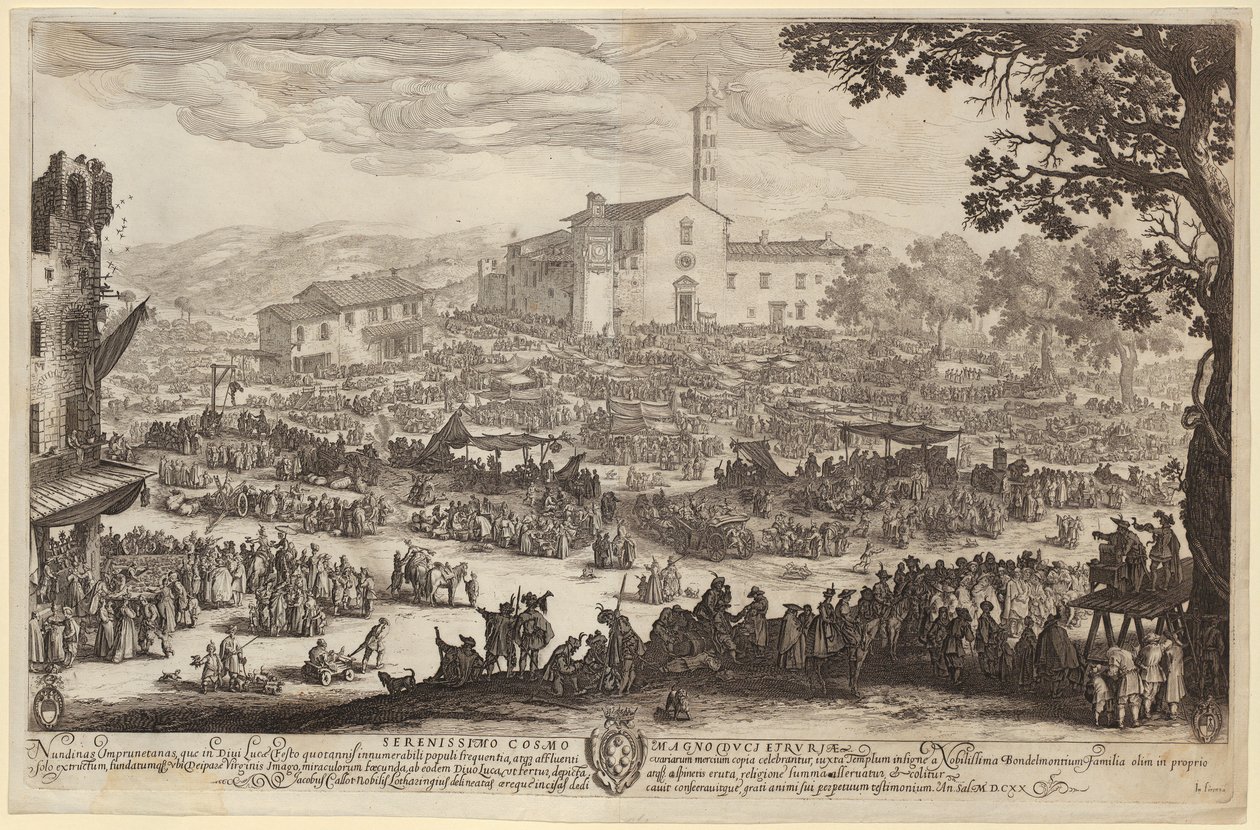 Feria de Impruneta [versión florentina] de Jacques Callot