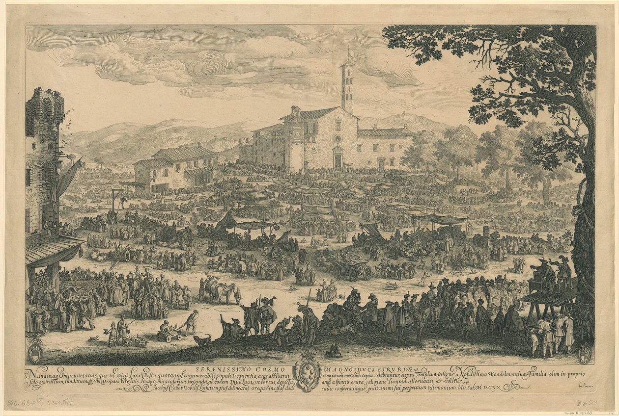 Feria de Impruneta [versión florentina] de Jacques Callot