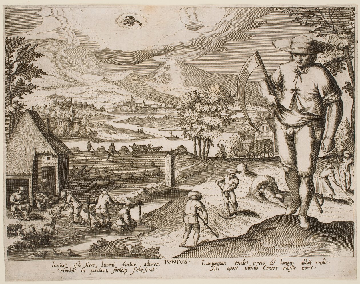 Junio, de la serie «Los meses» de Jacques Callot